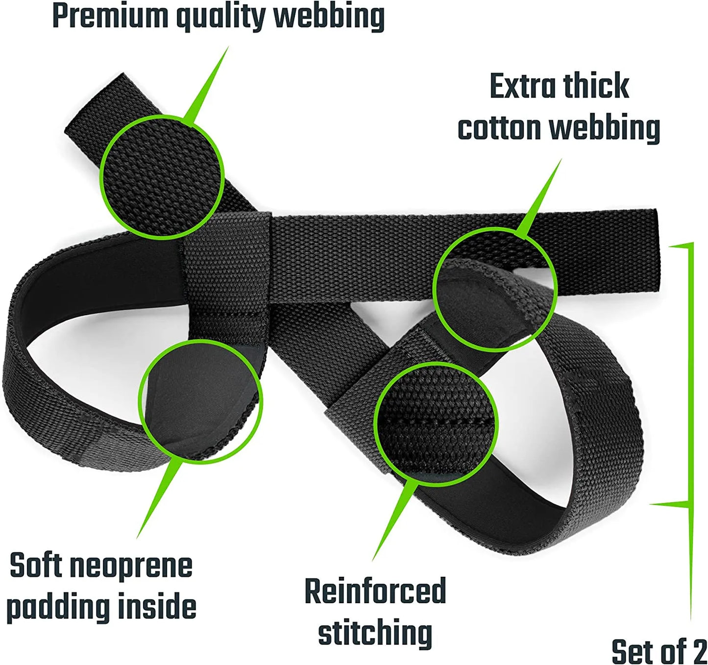 Padded Weightlifting Wrist Straps